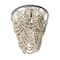 Hello Honey® 16" Tiered Draped Wood Bead & Metal Semi-Flush Light